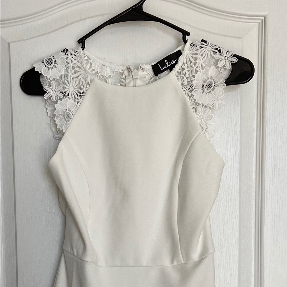 Lulus white lace bodycon dress